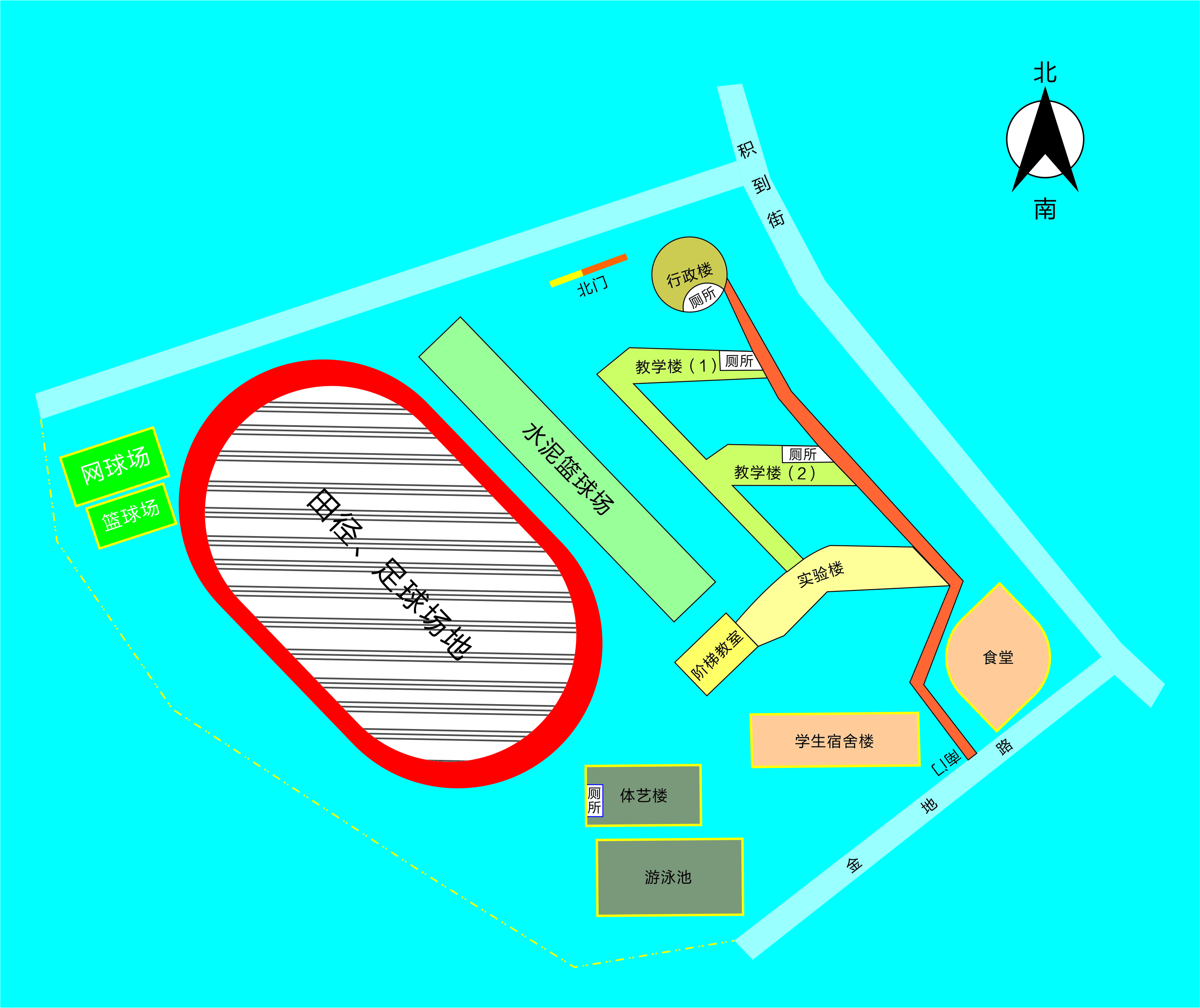 学校平面图 - 金华市西苑中学 - 之江汇教育广场