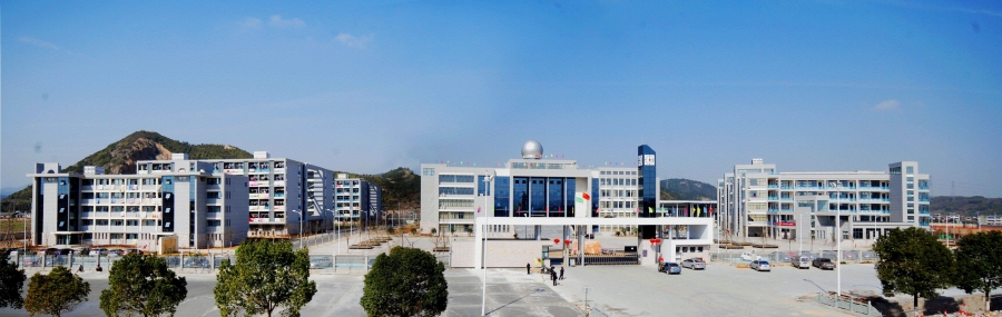 宁海县正学中学学校全景及建筑