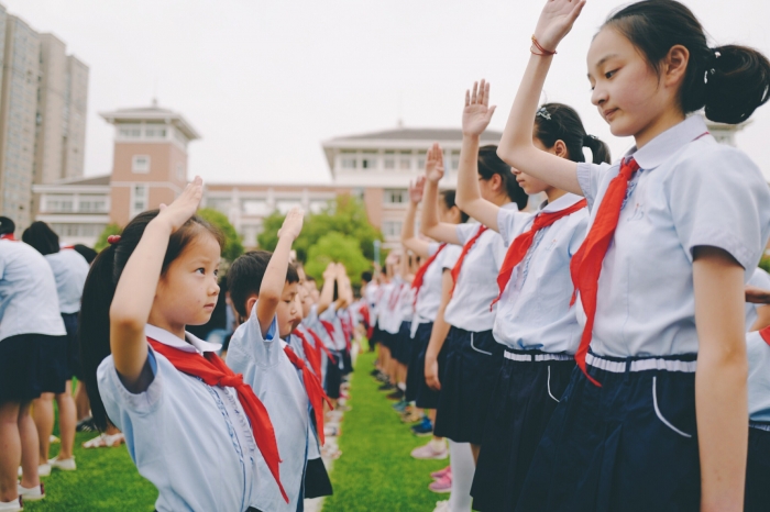 "争做新时代好少年"一年级入队礼之最美 - 东阳市江北中心小学 - 东阳
