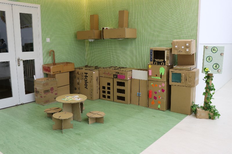 创意纸箱乐享游戏长兴县回龙山幼儿园首届科技节