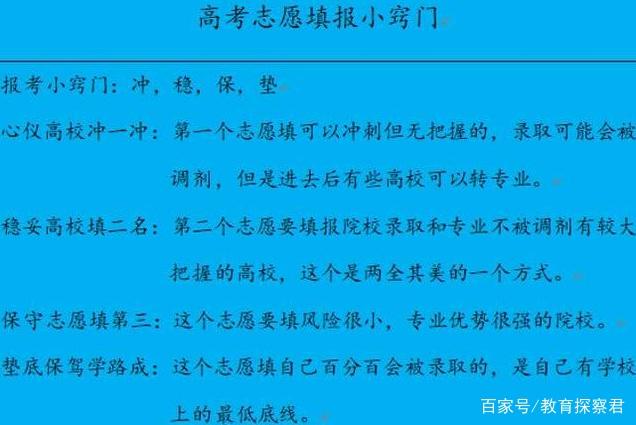 平行志愿填報和錄取規則_平行志愿錄取規則及填報技巧_平行志愿錄取規則及填報技巧