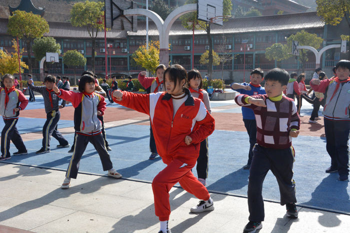 长兴七小师生走进清泉武校体验中华武术文化