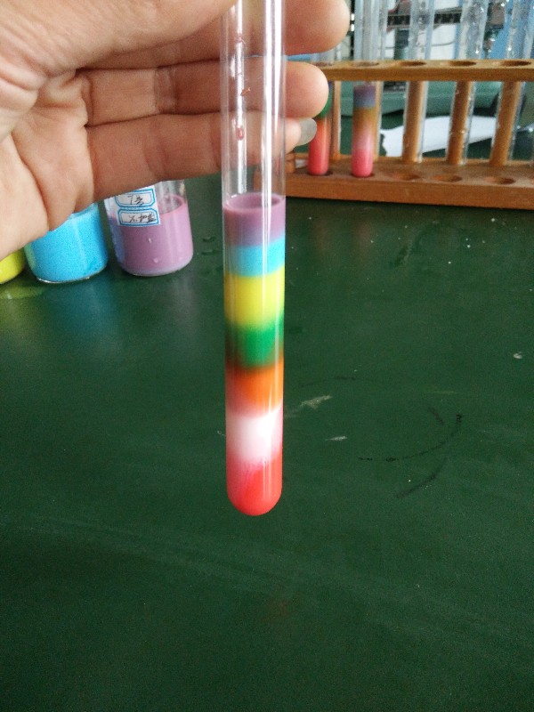 分层彩虹实验研究