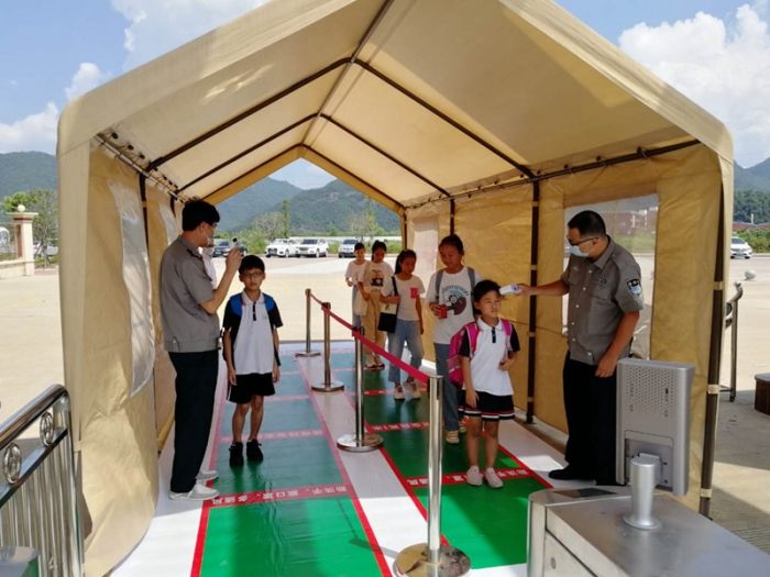 鹿城小学开展返校疫情防控演练 - 临海市鹿城小学