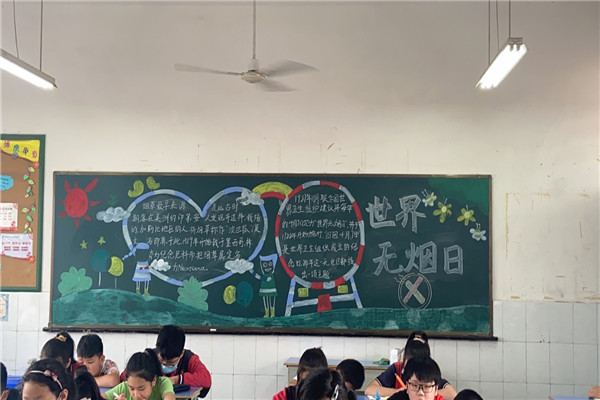 活动三:主题小报教育全校学生开展了宣传无烟日手抄报活动,其目的是让